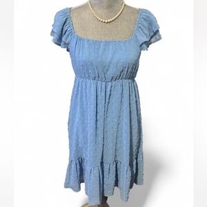 nwt Blue Textured Dress